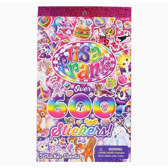 Lisa Frank 600 plus count sticker book - 2 count - Picture 1 of 4